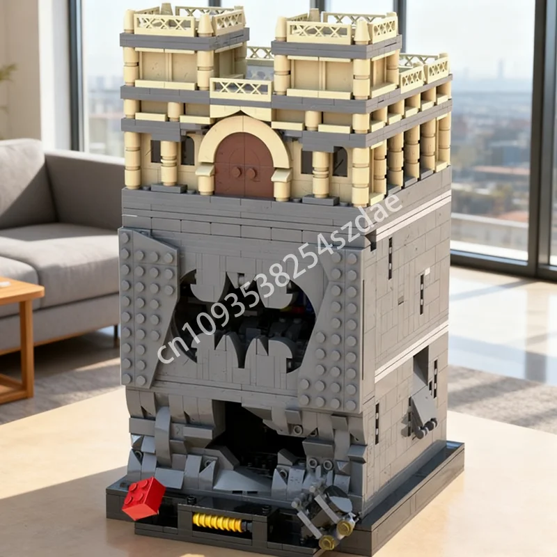 

1603 шт. MOC Micro Batcave видеоигра супер модель строительные блоки строительная сборка игрушка DIY креативный рождественский подарок на день рождения
