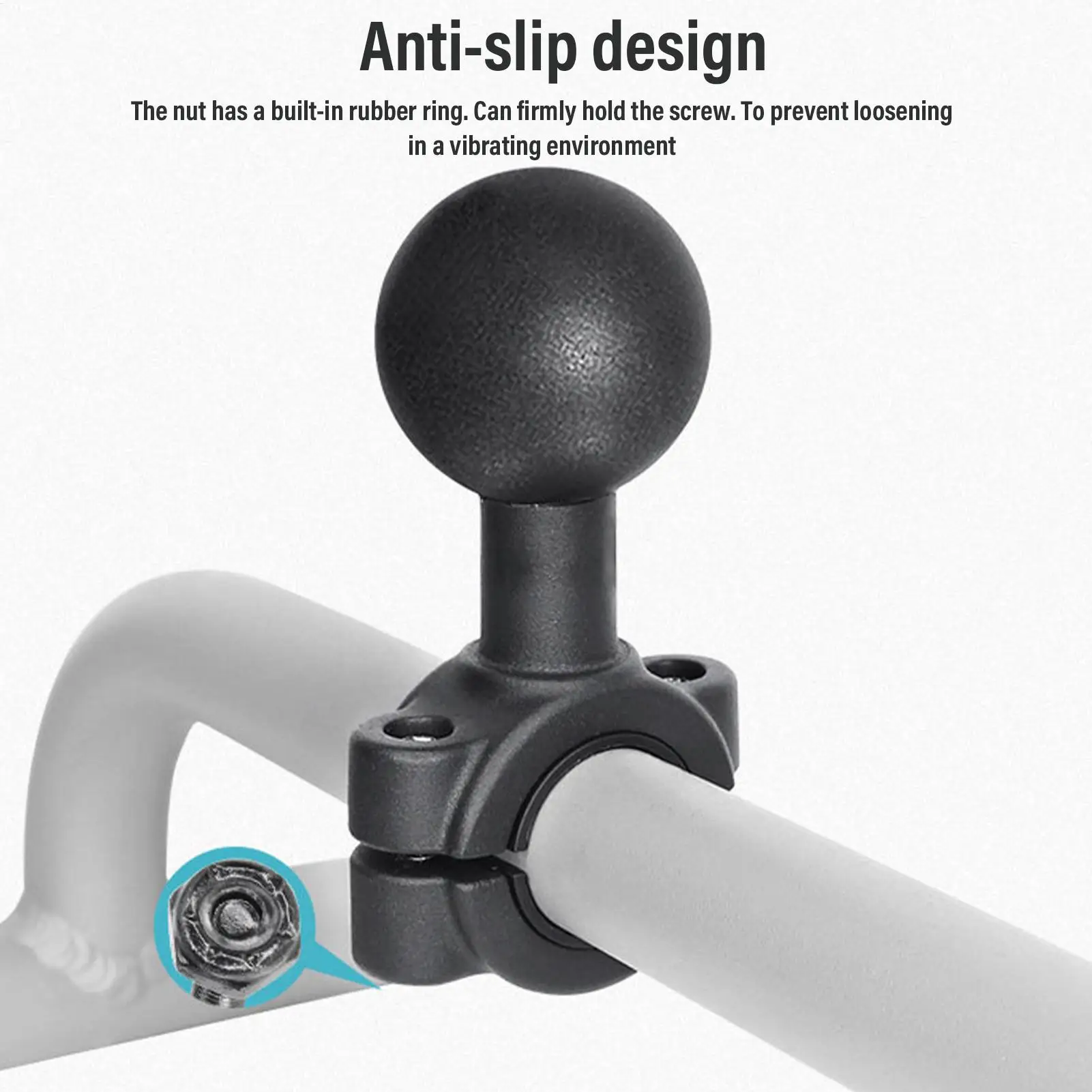 Metal Camera Ball Mount Adjustable Angle Bracket Non-Slip Round Ball Head Mount For Slide Rail Live Streaming Photography