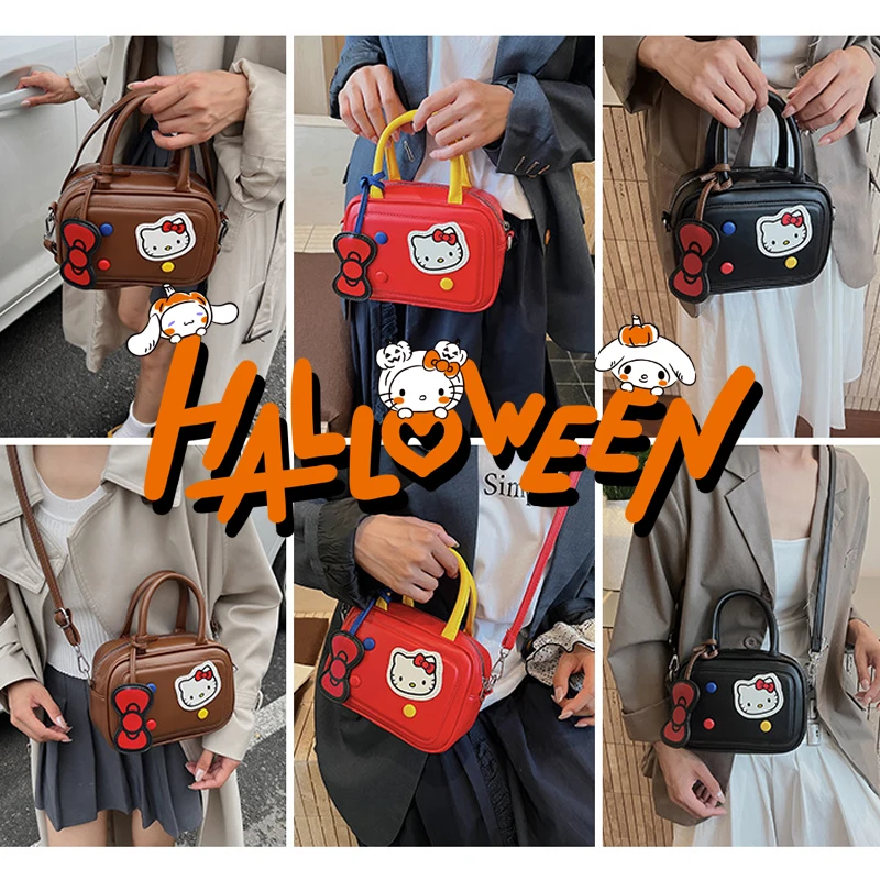 

Милая новая сумка-кроссбоди Hello Kitty, универсальная, в стиле каваи, с мультяшным принтом, портативная, на одно плечо, для женщин