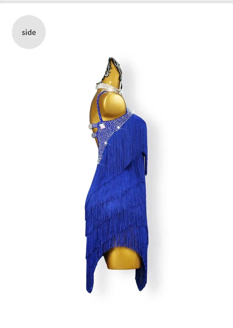 Sexy Lateinamerikanische Tanzkleidung Damen Samba-Partykleid Mädchen Übungsrock 2026 Fransen-Kostüm Prom Midi Tanzkleidung Bühnen-Tanzkleidung – Detail 9