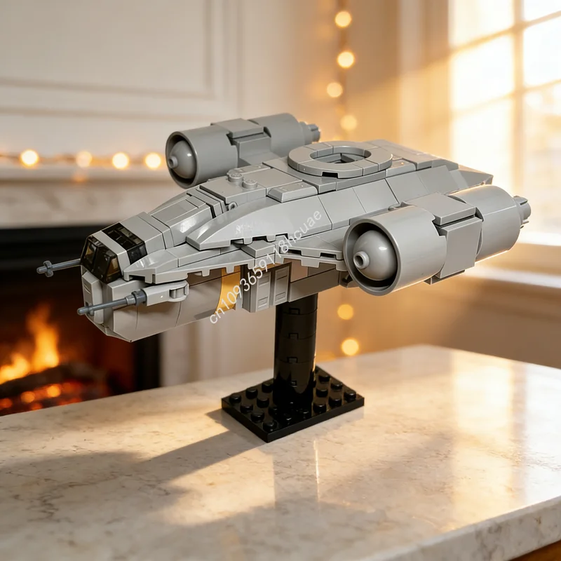 224pcs MOC Razor Crest 1 Creator Model Building Blocks Architecture Toy Creative Idea Education Christmas Gift Brick Birthday