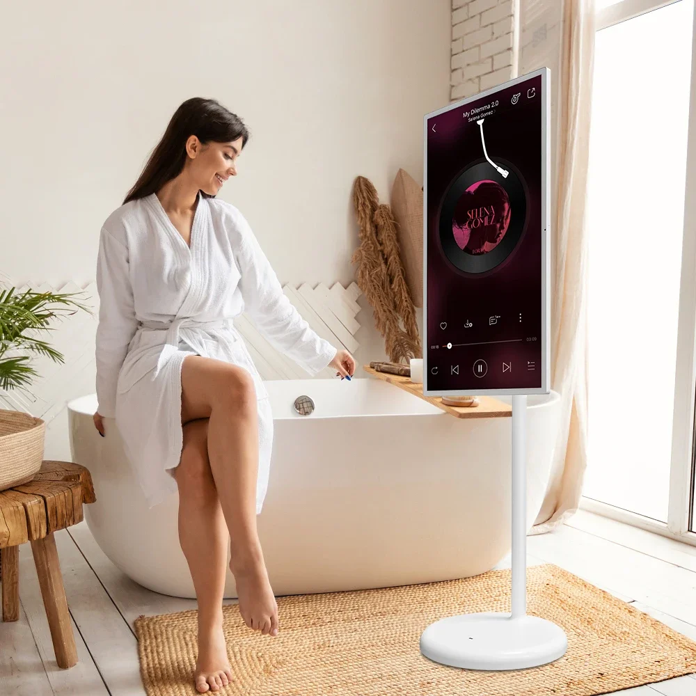 Hot sales 32 Inch 4K Screen Interactive Smart TV Portable Camera 2160P 144Hz Mobile Smart TV 21.5 Inch Portable Tv Android