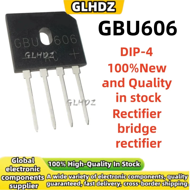 10-30PCS/LOT DIP-4 GBU606 100%New and Quality Rectifier bridge rectifier in stock