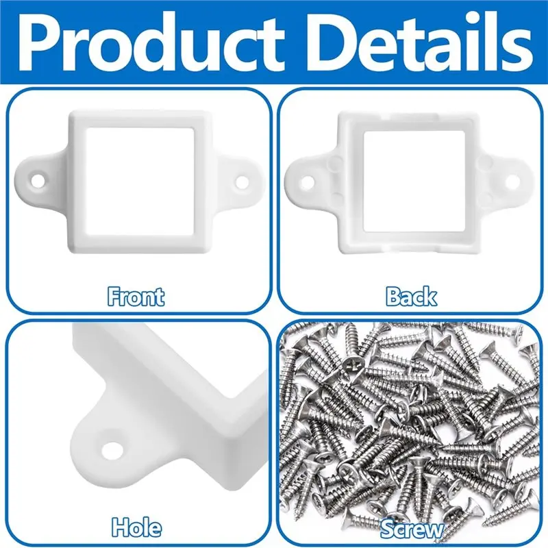 مجموعة دعامات تثبيت إضاءة LED AB33-80-Pack H705 مع براغي، ومشابك إضاءة خارجية مقاومة للماء #3