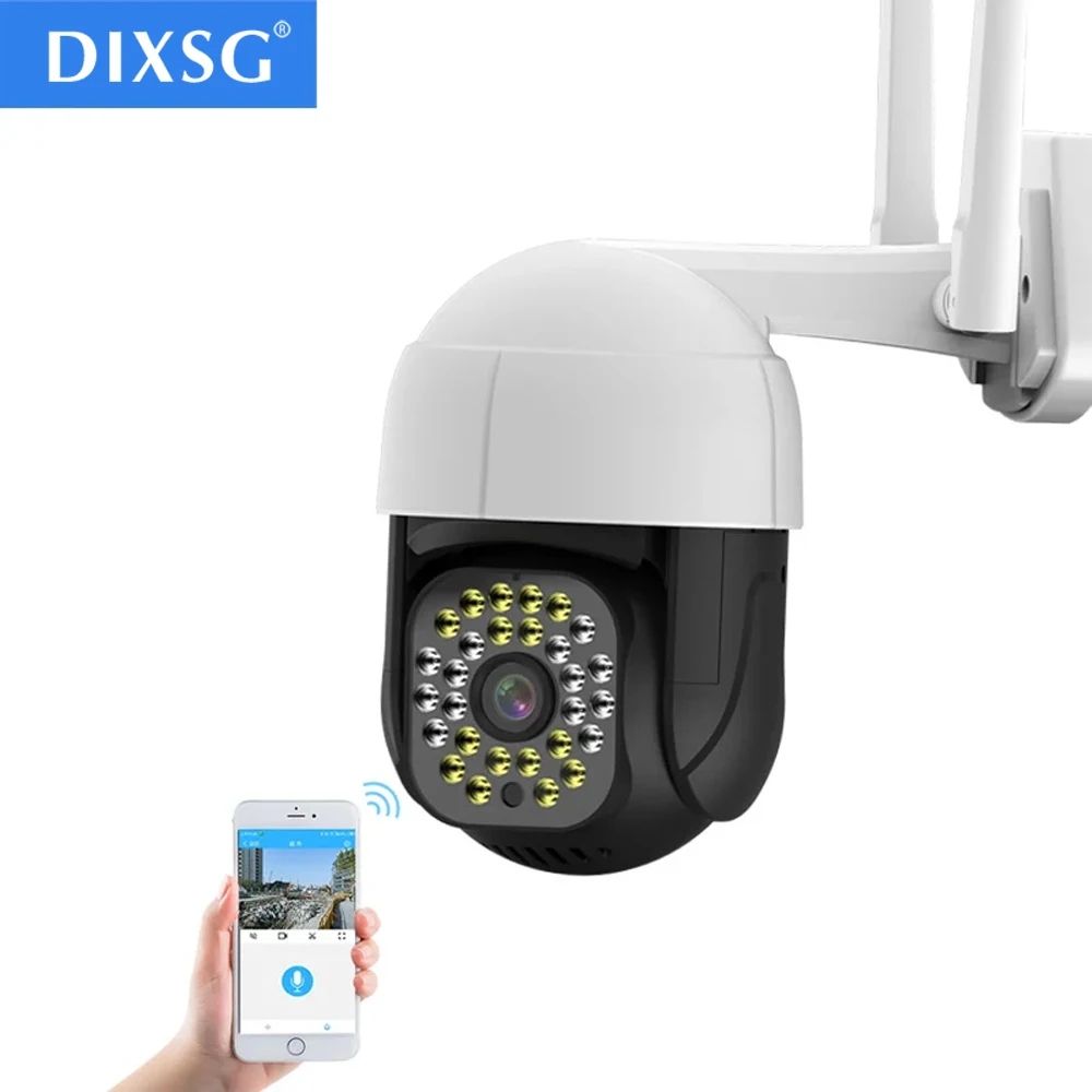 8MP Outdoor WiFi Surveillance IP Camera AI Hurman Detetion Color Night Vision 4K Wireless PTZ 3MP 5MP Camera ONVIF iCsee