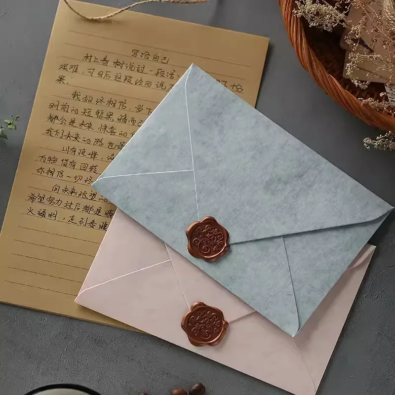 Sobres de papel Kraft grueso para invitación de boda, suministros de negocios, embalaje de papelería, regalos, 16,5x11cm, 50 unidades por lote