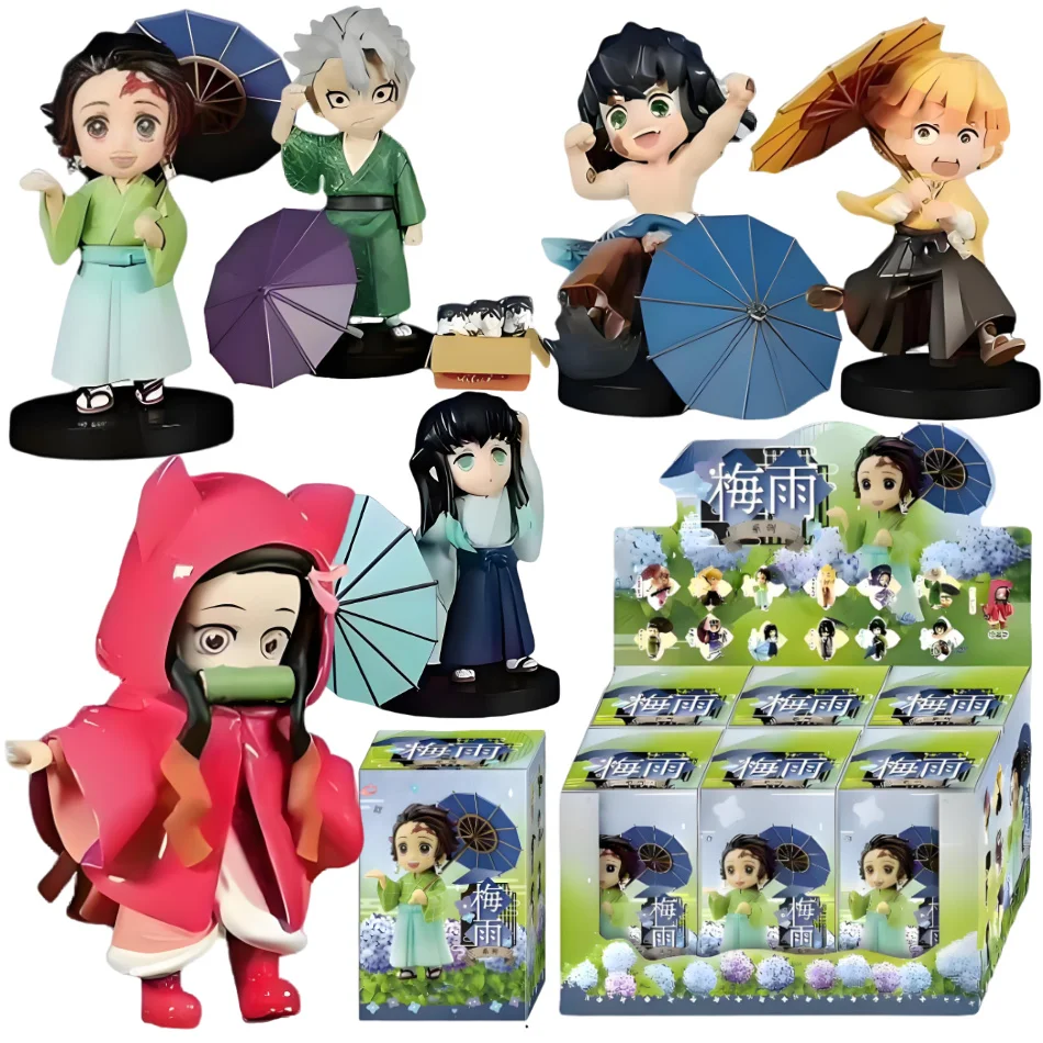 

Коллекционная фигурка Demon Slayer: Серия «Сливовый дождь», Танджиро Камадо, Нэзуко, аниме-фигурка, модель из ПВХ, украшение для рабочего стола, игрушка, подарок