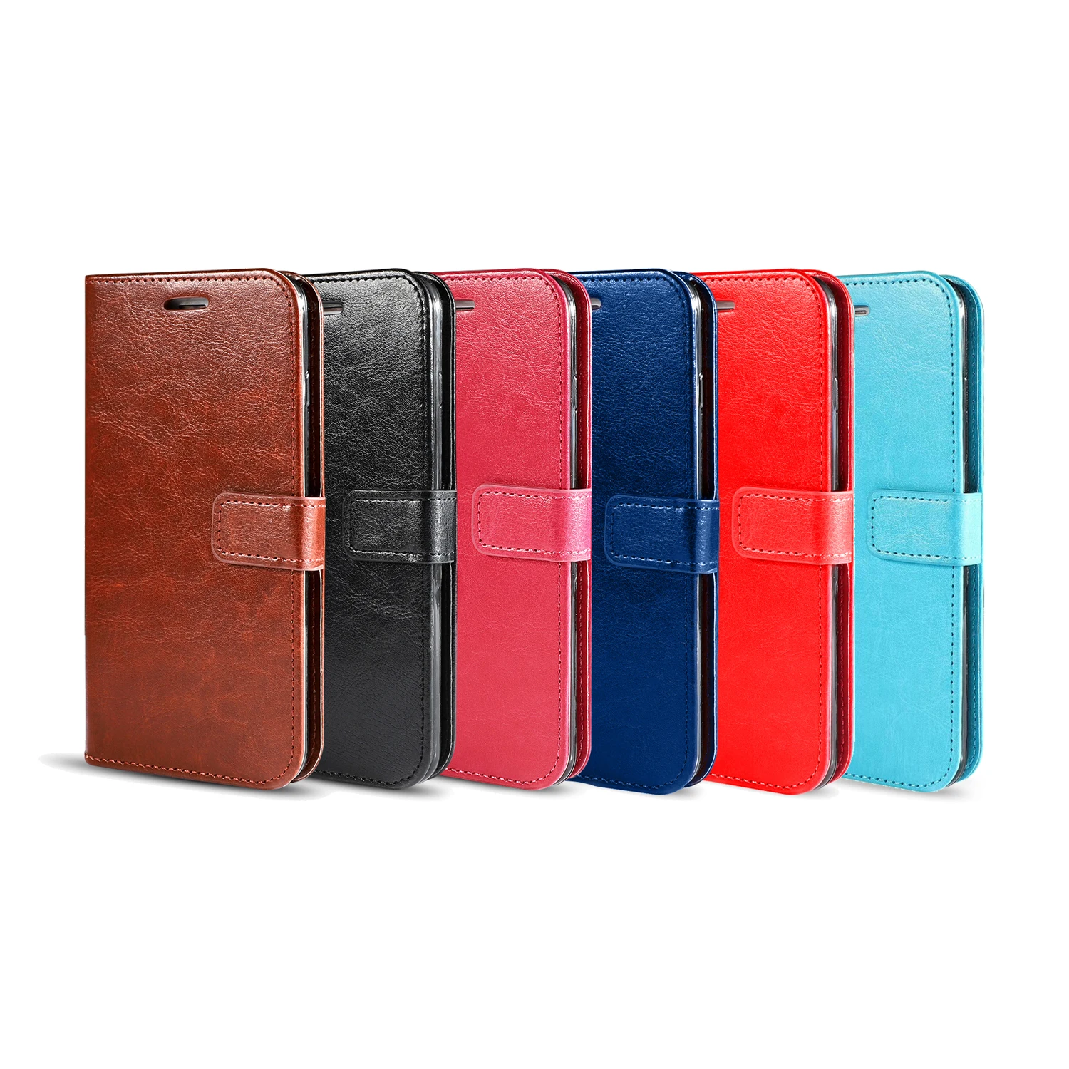 Magnetische Leder-Brieftaschenhülle mit Klappmechanismus für OPPO Reno 5 6 6Z 7 7Z 8 10 Pro 11 11F 12 13 14 14F 15 15F Lite 4G 5G mit Standfunktion – Detail 1