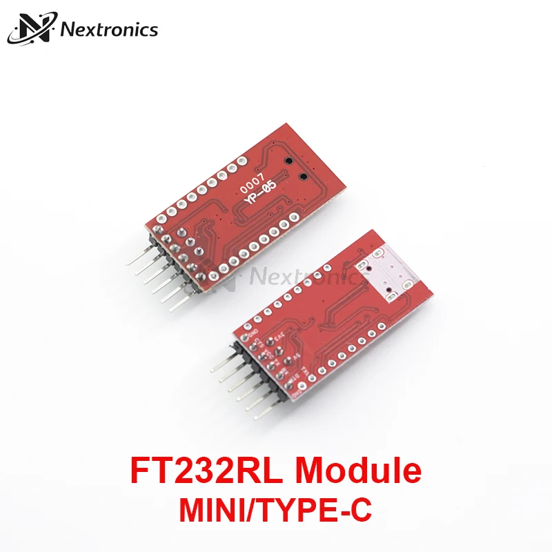 1/3/5/10PCS FT232RL FTDI USB to TTL Serial Adapter Module MINI Type-C 3.3V 5V Converter for Arduino Pro Mini MCU Programming - view 4