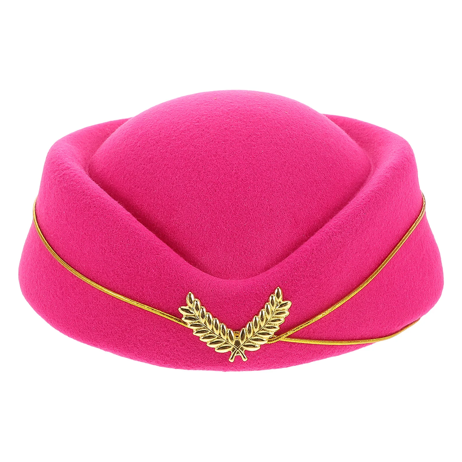 

Stewardess Hat Apparel Airplane Hostess Clothing Beret Cap Accessory Women's Hats & Caps