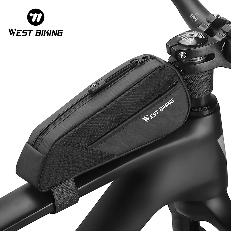 WEST BIKING Cycling Bicycle Bags Bicycle Top Tube Triangle Bag Bike MTB Road Pannier Dirt-resistant Bike Accessories Bags