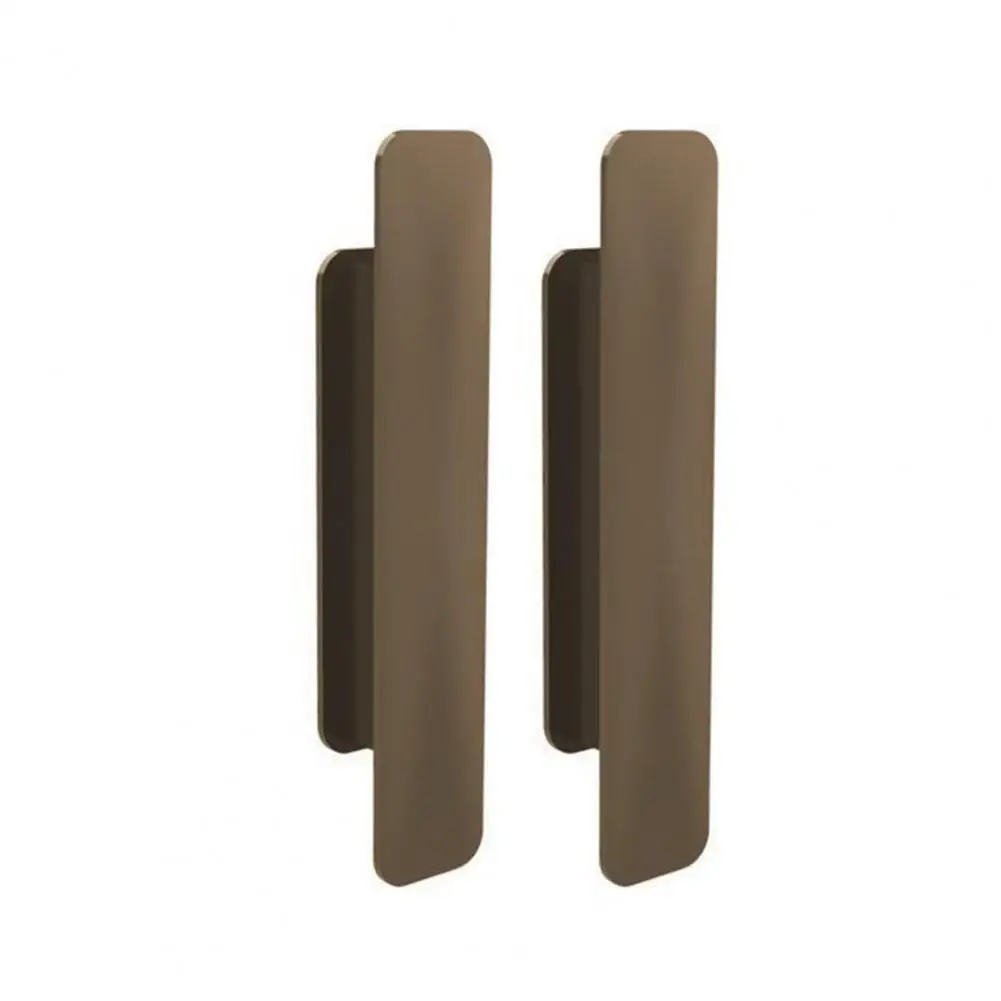 1 par de plástico autoadesivo guarda-roupa puxa porta punch-livre maçaneta da porta botão do armário puxadores de móveis ferragem de economia de esforço