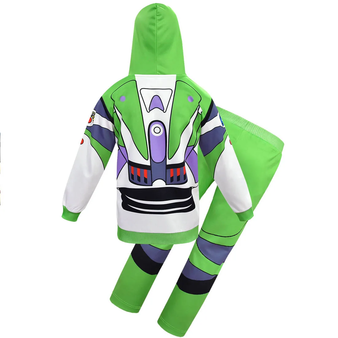 2024 Hoodies Buzz Lightyear cos Costumes Kids Halloween Costume Child\'s Sweater Buzz Lightyear Anime Cosplay Fancy Dress Boys