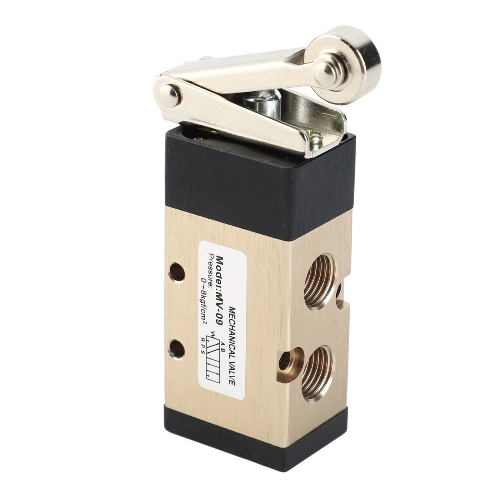 MV-09 صمام عكسي هوائي 2 موضع 5 طريقة رافعة دوارة صمام ميكانيكي هوائي 1/4in PT #1