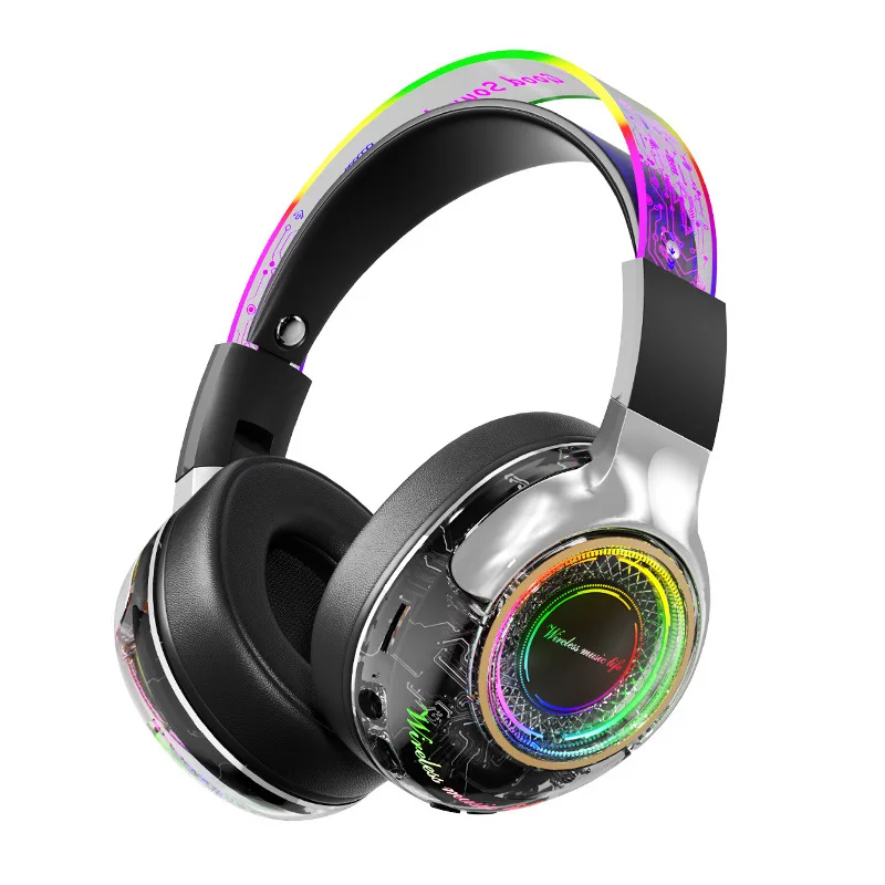 

Luxmoc Over Ear Bluetooth Headphones ANC Noise Reduction Gaming E-Sports Wireless Headset Foldable Earphones