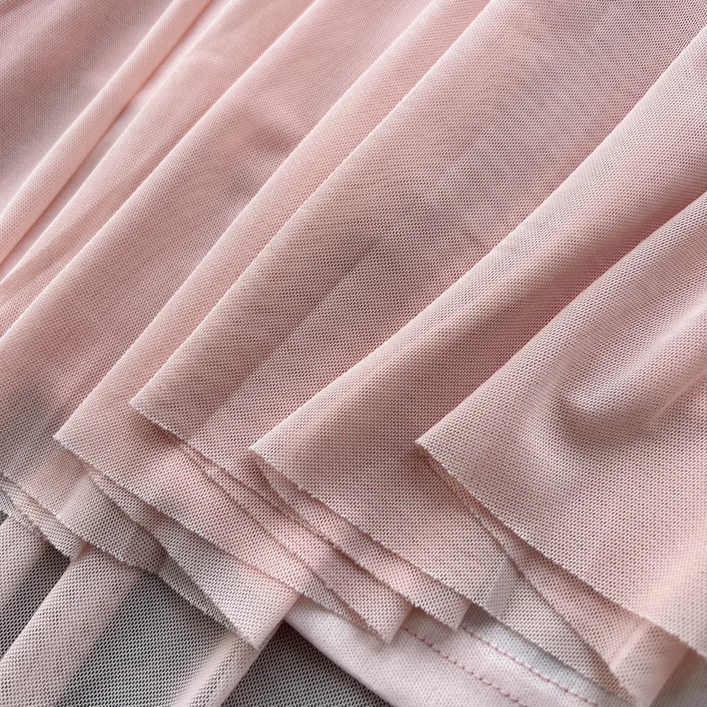 Chic vintage backless V-neck mesh sleeveless Elegant Fairy korean fashion Boho Sundress women clothing dress