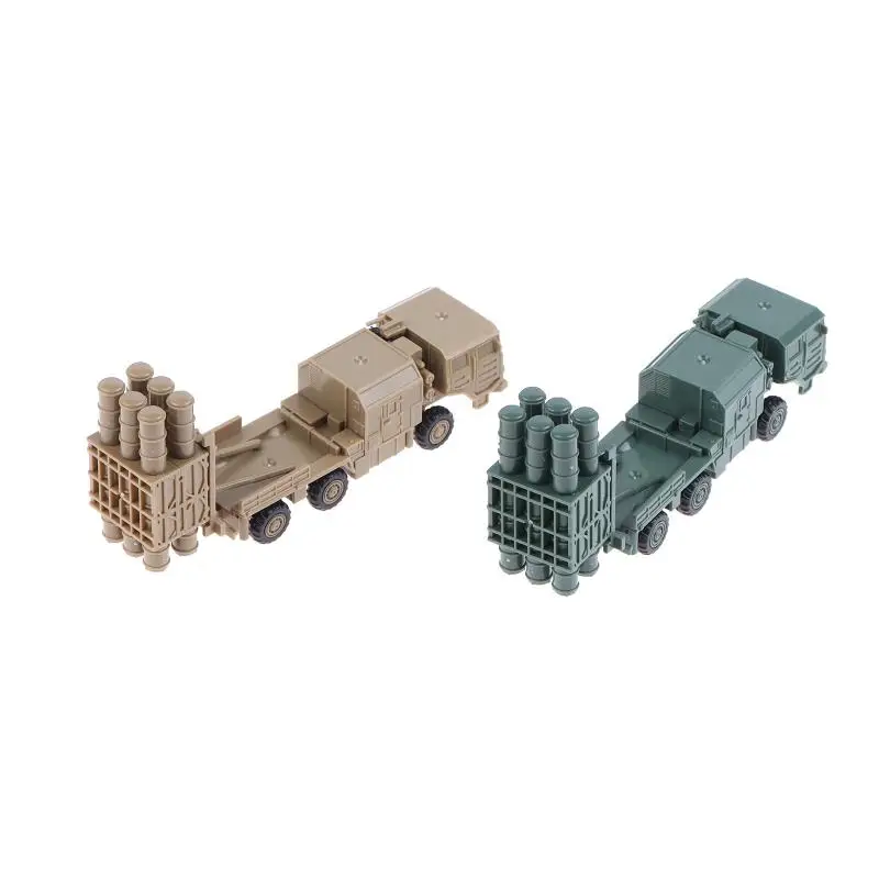 -Hot Sale.1/144 China HQ-16 Air Defense Missile Launcher 4D Assembled Chariot Simulation Model Sand Table Toy No Glue Required