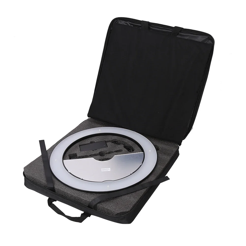 منتج Tiktok 18 بوصة حلقة الثريا ضوء مصباح لينة كمبيوتر محمول قوس قزح اللون حامل هاتف الخليوي حلقة سيلفي ملء الضوء