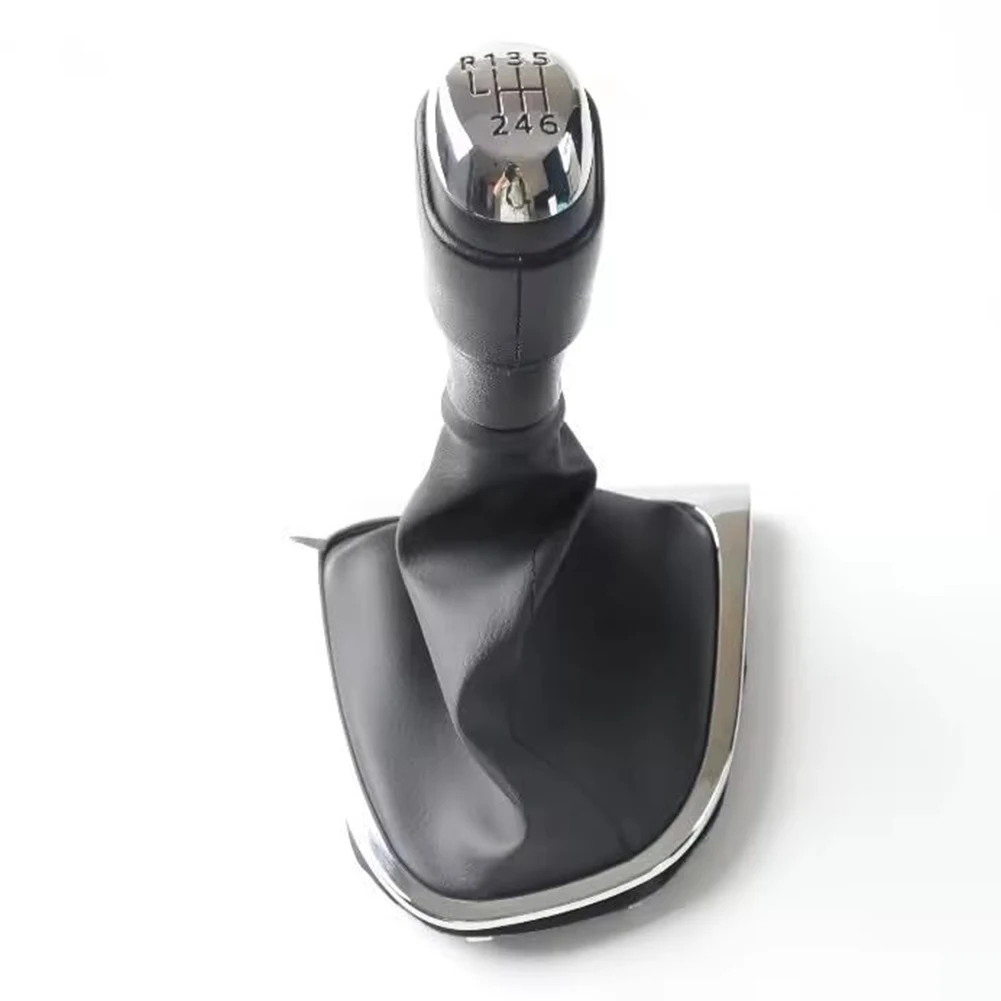 ABS Leather Shift Knob Manual Gear Shift Cover Easy Installation Left-hand Drive Only For Manual Transmission BLACK