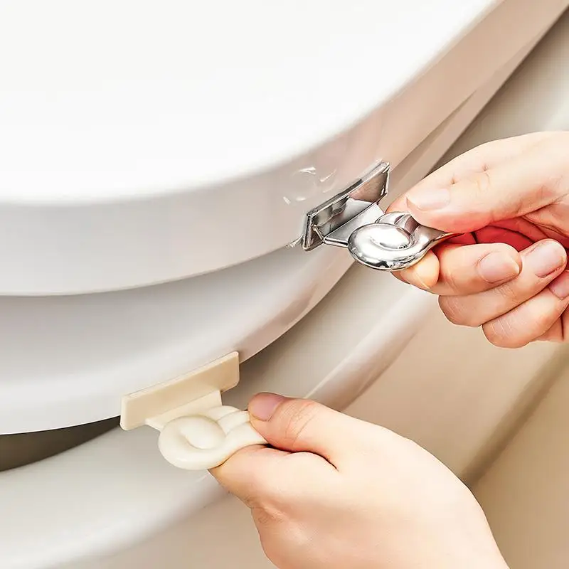 

Bathroom Toilet Lid Lifter Handheld Sanitary Dirt-Proof Toilet Cover Lifter Toilet Cover Holder Home Cleaning Tool