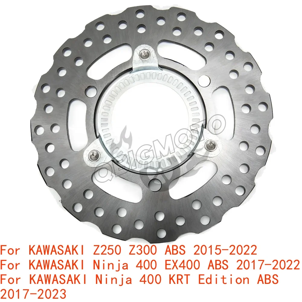 

Ninja400 2023 Motorcycle Rear Brake Disc Rotor For KAWASAKI Ninja 400 KRT Edition EX400 ABS 2017-2022 Z250 Z300 ABS Ninja250SL