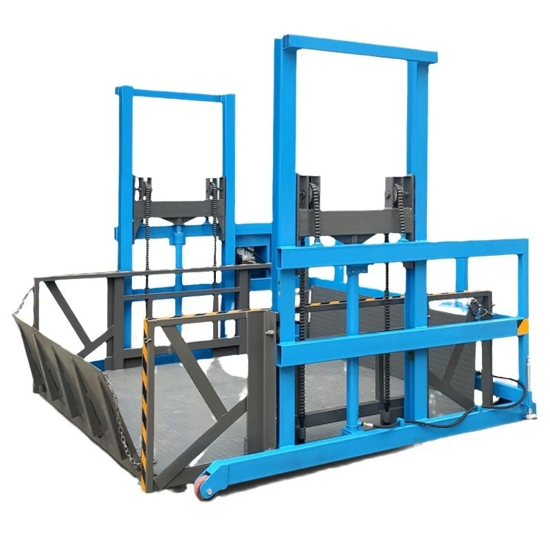 2 tons hydraulic loading unloading platform electric loading and unloading platform mobile unloading platform boarding bridge