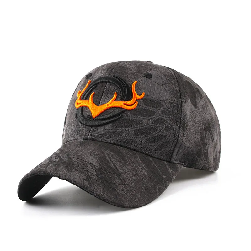 Fashion Horns Embroidery Baseball Caps Men Women amouflage Tactical Sun Hat Spring Autumn Outdoor Sports iking Fishing Visors