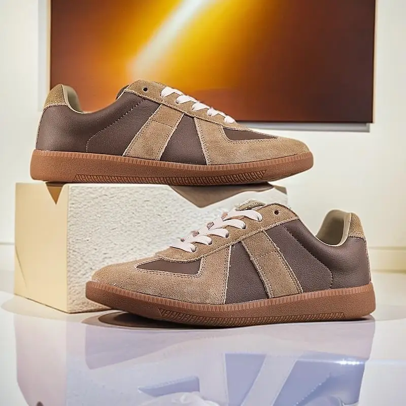 

Dexun shoes autumn 2024 new couple genuine leather retro versatile men's shoes casual sports flat shoes women