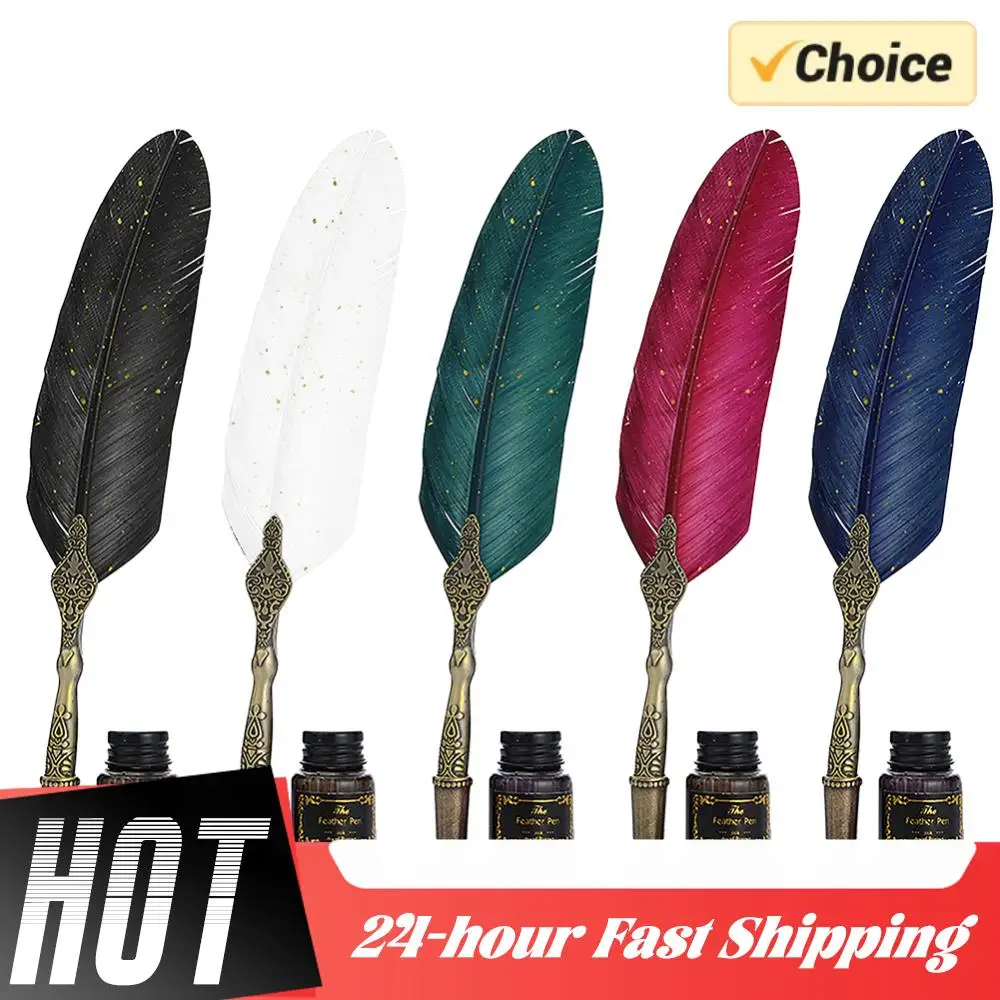 

Набор из 1 шт. Практичное классическое перьевое перо для каллиграфии без чернил, портативное, для письма, свадебные подарки