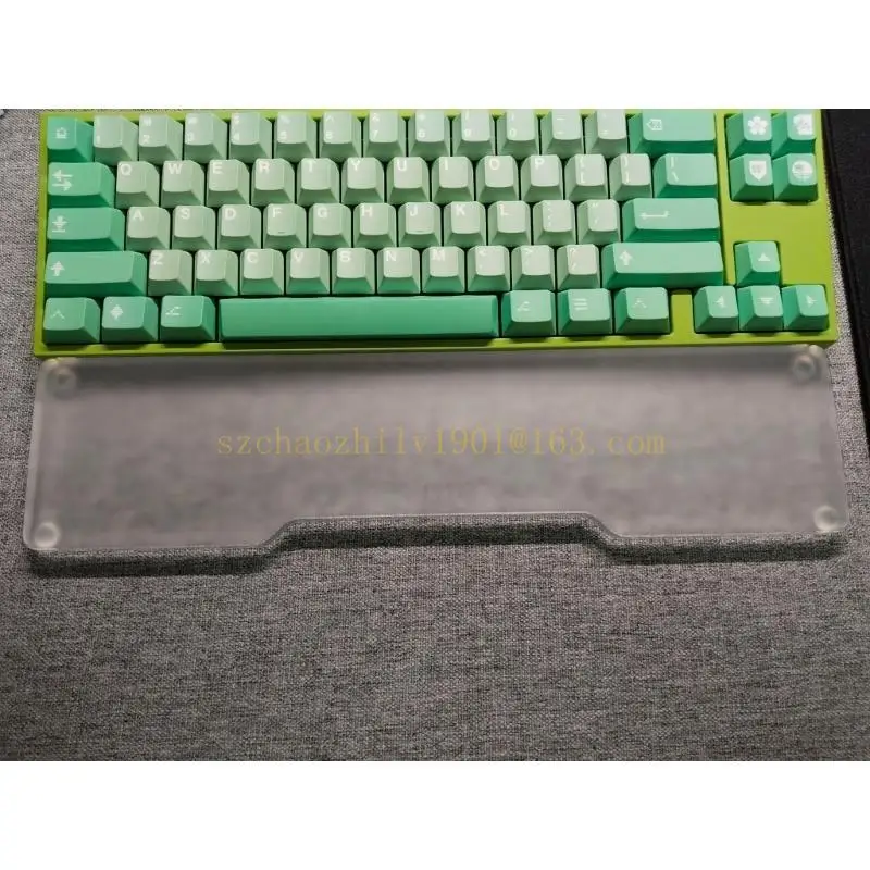 Podpórka nadgarstek z akrylu 62KA w kształcie litery U, ergonomiczny uchwyt na klawiaturę do domu lub biura, zmniejszający zmęczenie komputera.