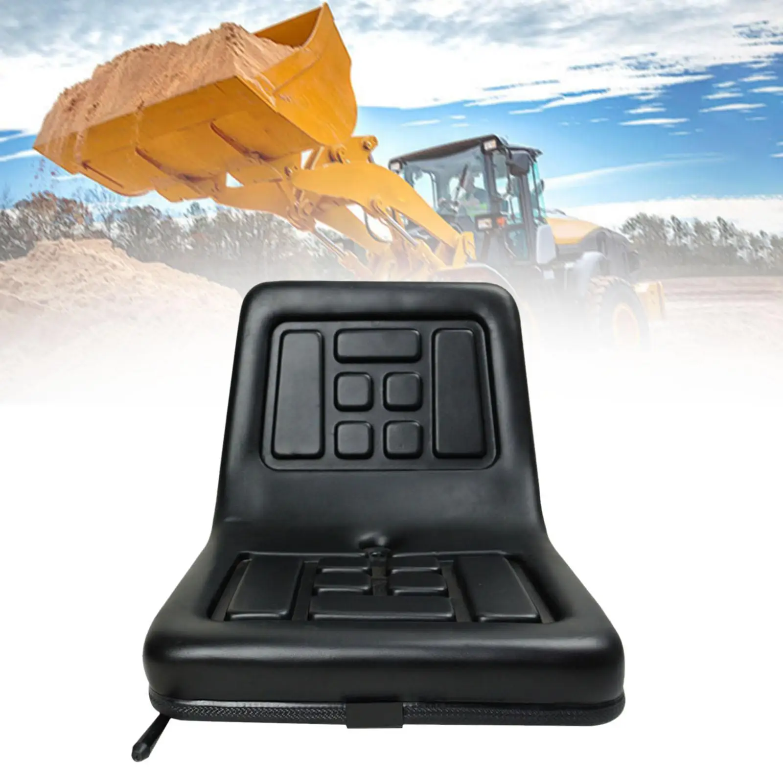 Forklift for seat Assembly Universal Fit Soft High Back Chair for Excavator Bulldozer Tractor Construction Machinery Accessories view 4