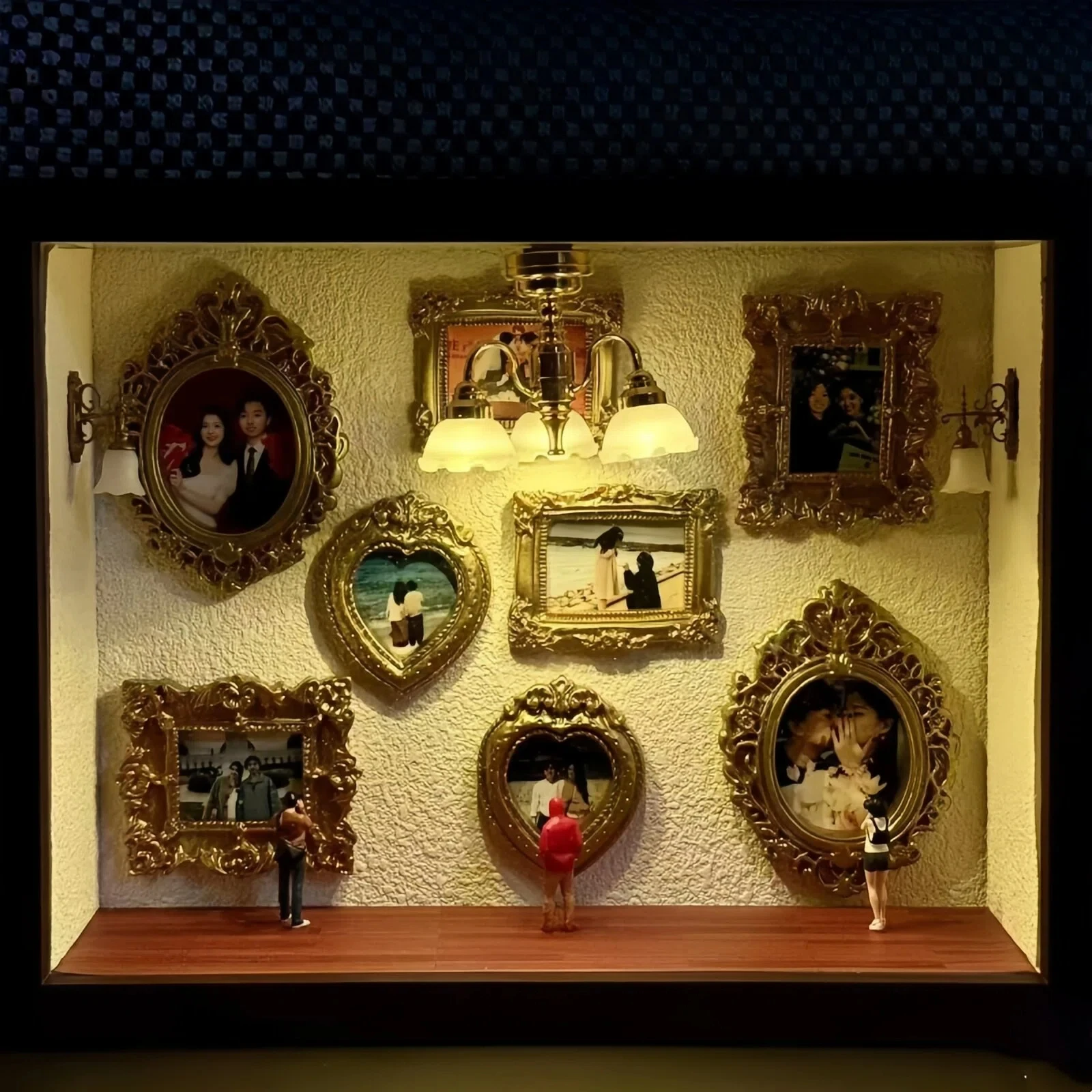 

DIY Mini Museum Silhouette Box 2026 Valentine's Day Creative Photo Frame Memory Display Kit Romantic Gift For Couples Home Decor