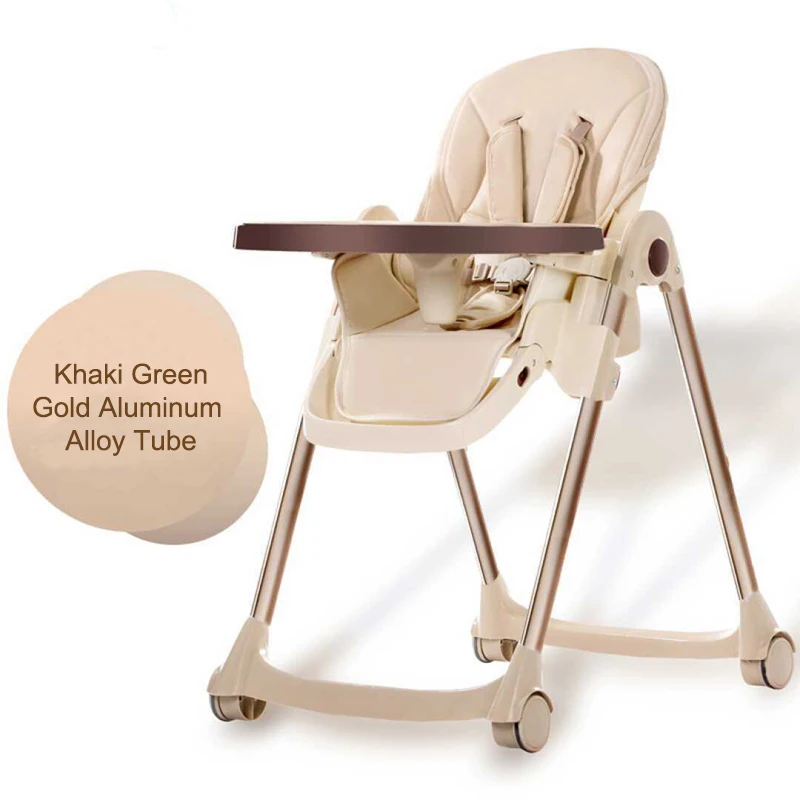 

Kitchen moving chair for baby feeding and eating baby high chair with wheels movable baby high chair