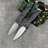 BM 535 Bugout Folding Knife Damascus/S35V Blade Carbon Fiber Handle with Pocket Clip EDC Outdoor Tactical Camping Essential Tool