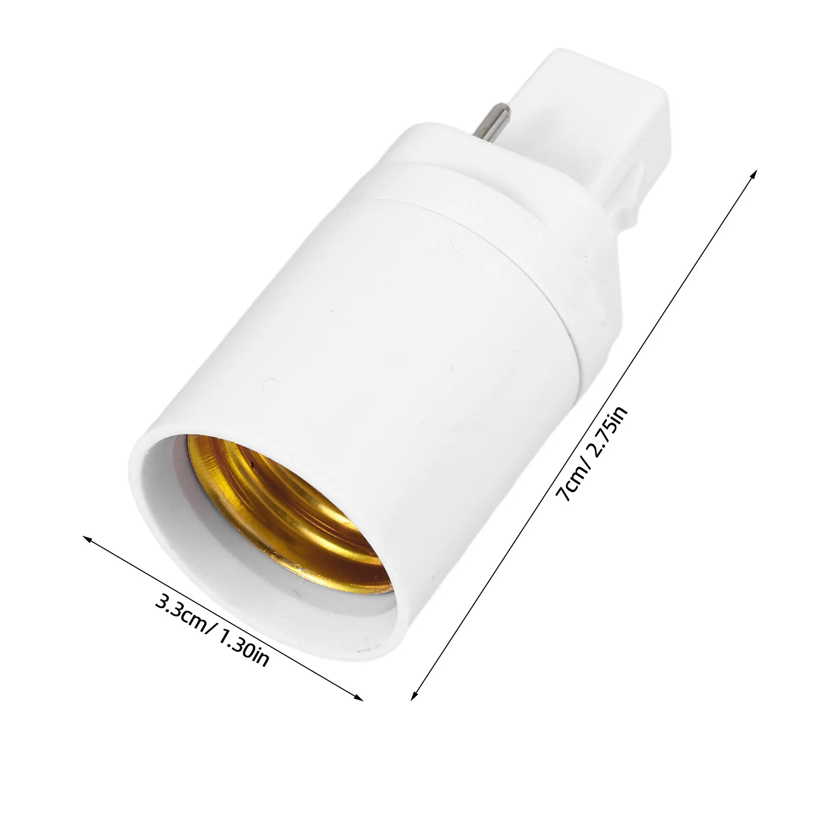 4Pcs to E27 Lamp Holder Converter Light Bulb Socket Adapter 2-Pin E27 Screw Base Holder for LED Bulbs Easy DIY