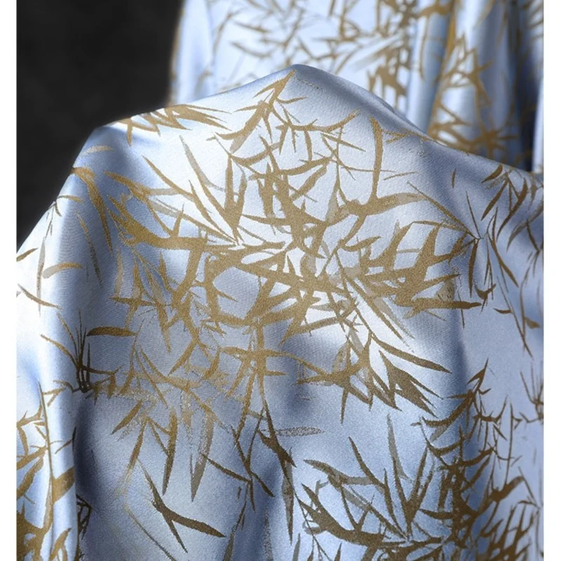 

Silk branch flower jacquard satin pattern Chinese-style cheongsam shirt designer fabric