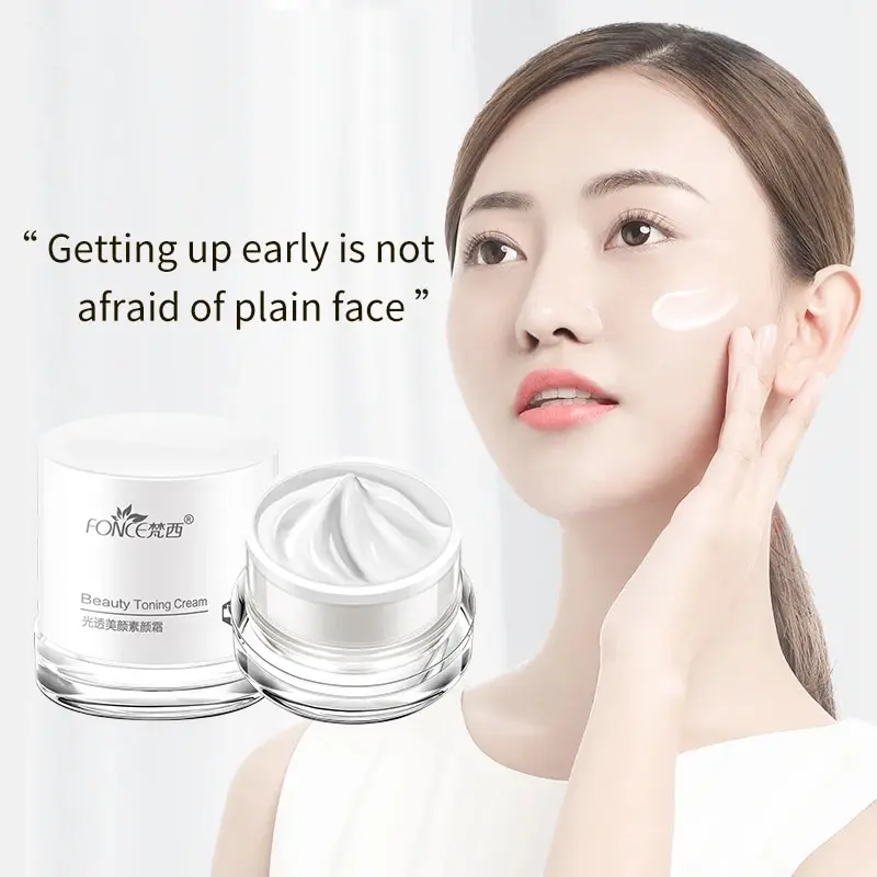 FONCE Rozjaśniający Krem Upiększający Wodoodporny i Trwały Korektor do Twarzy Nawilżający Podkład do Makijażu Rozjaśniający Krem 50g