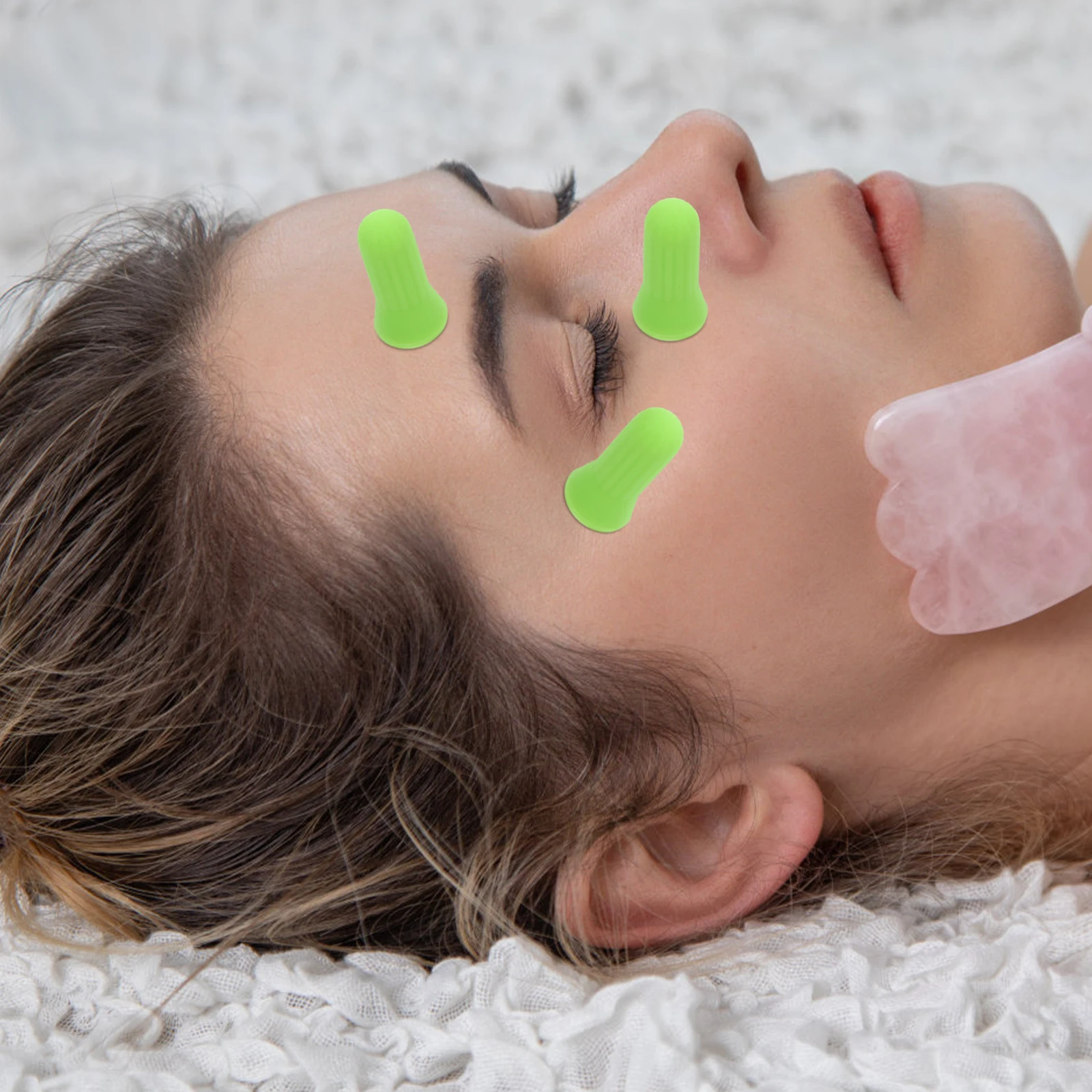 

12pcs Silicone Eye Cupping Set Mini Suction Cups for Facial Massage Therapy Moisture Absorption Anti Aging Tools Massage