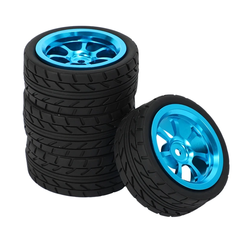 4 Uds llantas y neumáticos de aleación ruedas de coche Rc para 1/18 Wl Toys A949 A959 A969 A979 K929 A959-B A969-B A979-B K929-B