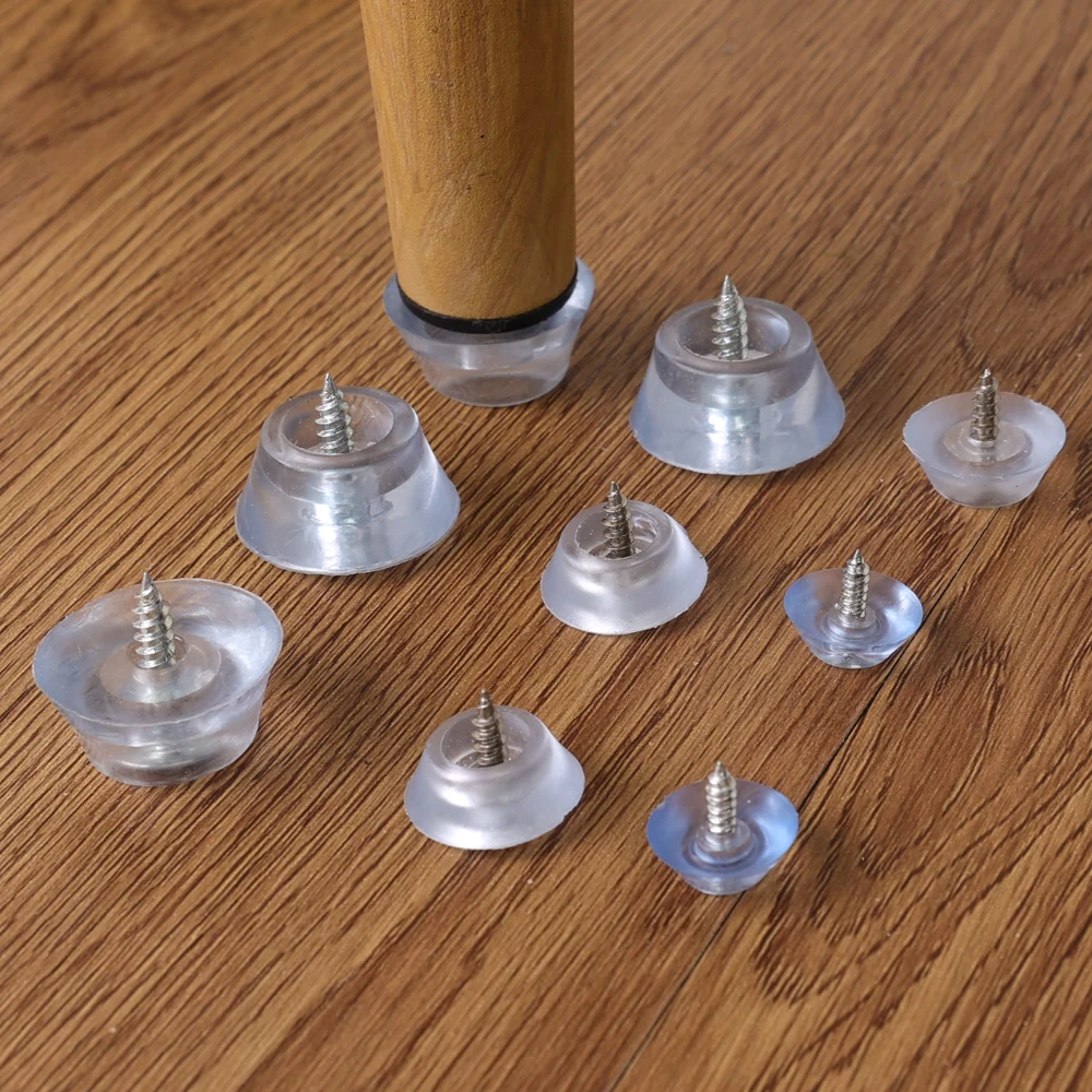 100/4pcs เก้าอี้ขา Pads ซิลิโคนป้องกันเฟอร์นิเจอร์ฝาครอบสวมใส่ตู้ด้านล่างเคล็ดลับปะเก็น