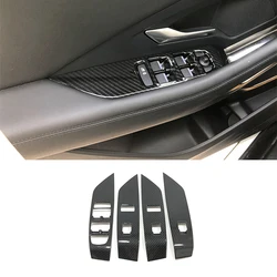 For Jaguar E-Pace Epace 2017 2018 2019 2020 2021 2022 Car Body Door Inner Window Glass Panel Armrest Lift Switch Trim Frame 4Pcs