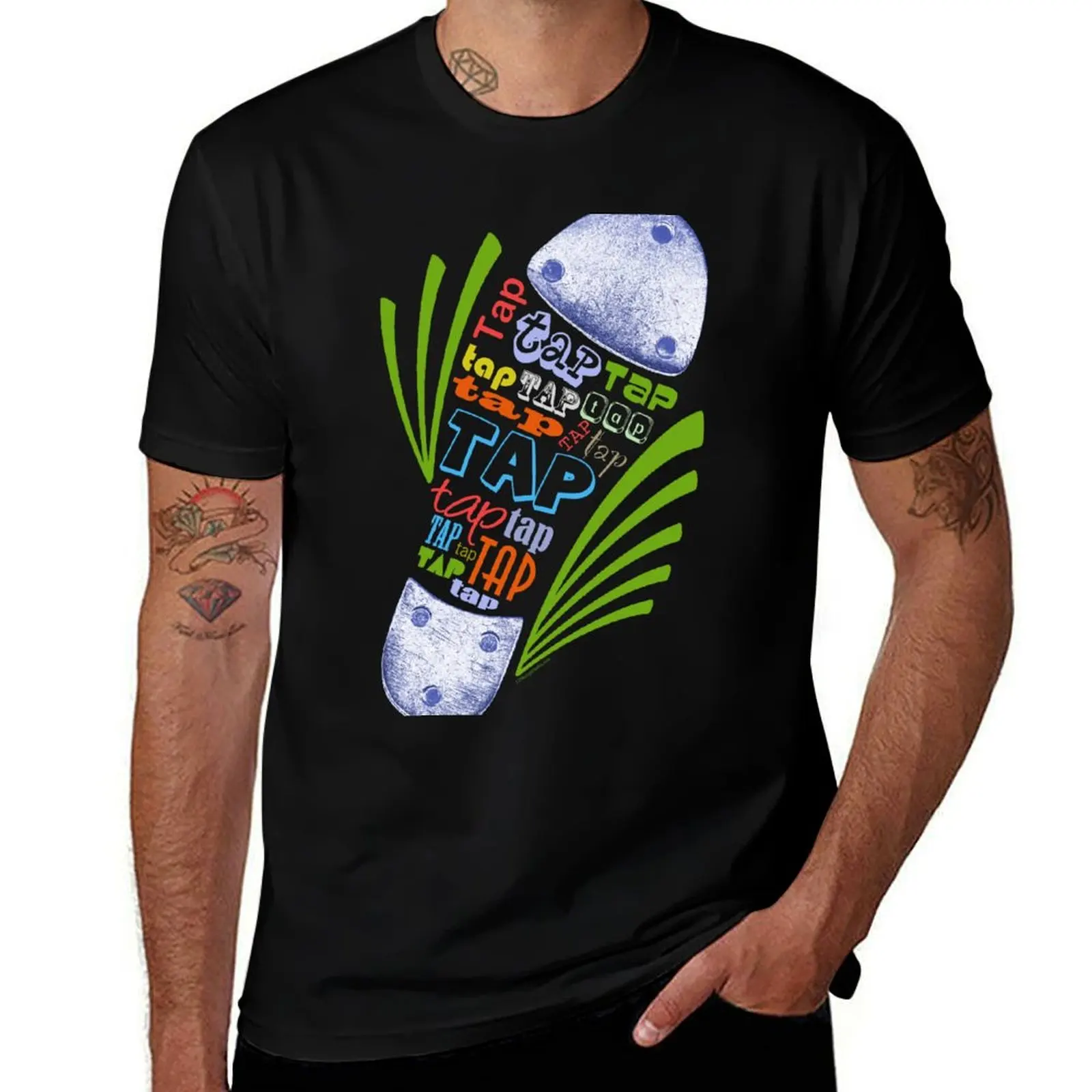 

Tap Shoe Color - Dark T-Shirt t shirts with prints t shirt man designer funny t shirts cotton T-Shirt