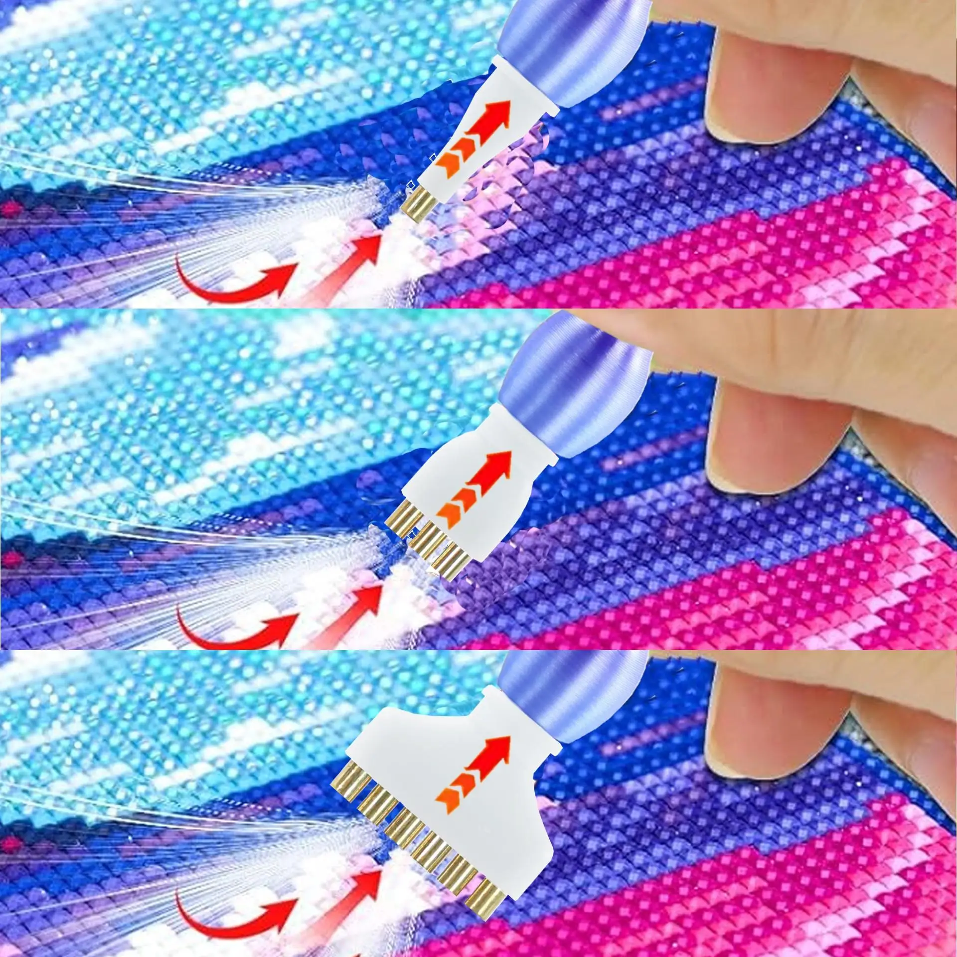 1/2/3/4/5/6 Diamond Painting Vacuum Pen Tip Set Tools, Vacuum Diamond Painting Pen Replacement Kit: Includes 6 Replacement Pen Tips - view 4