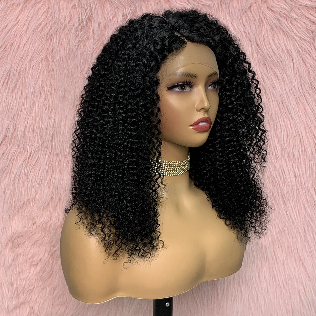 ملكة جمال رولا غريب مجعد الدانتيل إغلاق الباروكات البرازيلي مجعد 13x4x1 الدانتيل خصلات الشعر المستعار الإنسان ريمي غريب مجعد الدانتيل الباروكات الأمامية 18 بوصة #1