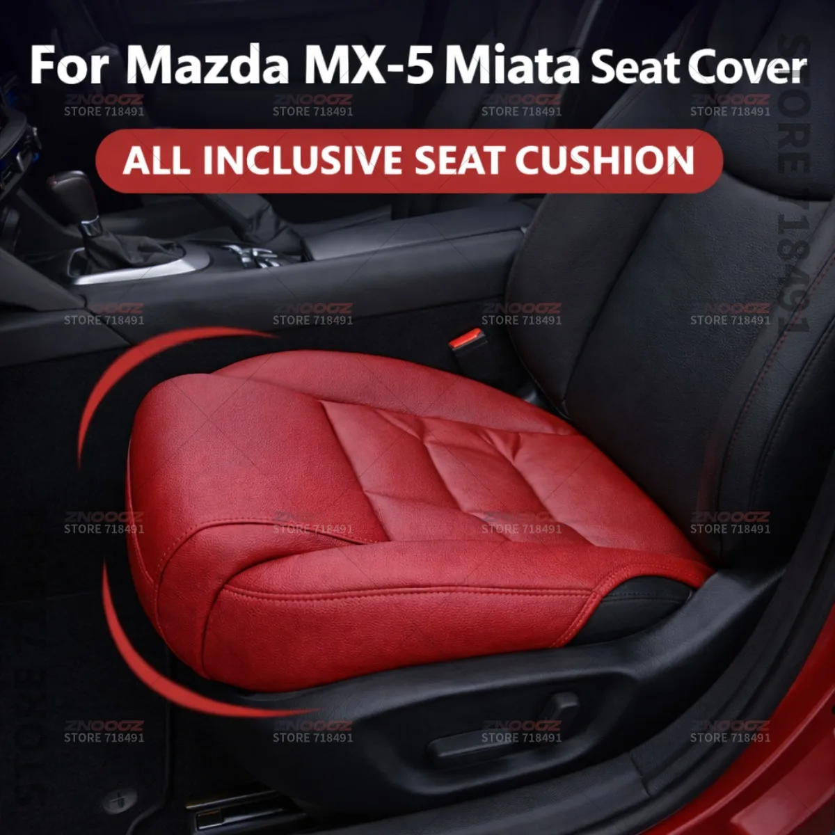 

For Mazda MX-5 Miata Car Seat Leg Support Extension Seat Cover Memory Foam Extender Cushion Interior Accessories