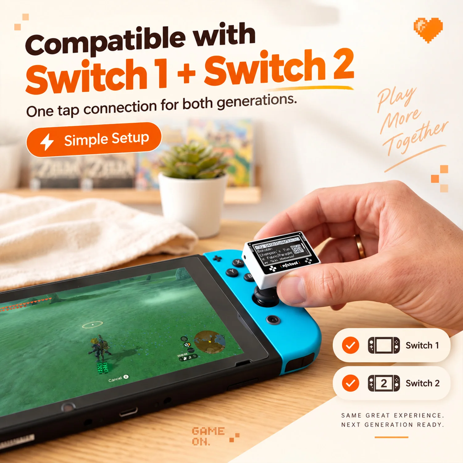 NFC Simulator NTAG IC Chip For Amiibo Emulator Portable ACNH Game Cards for Switch Switch 2 3DS Wii U Game Console Accessories