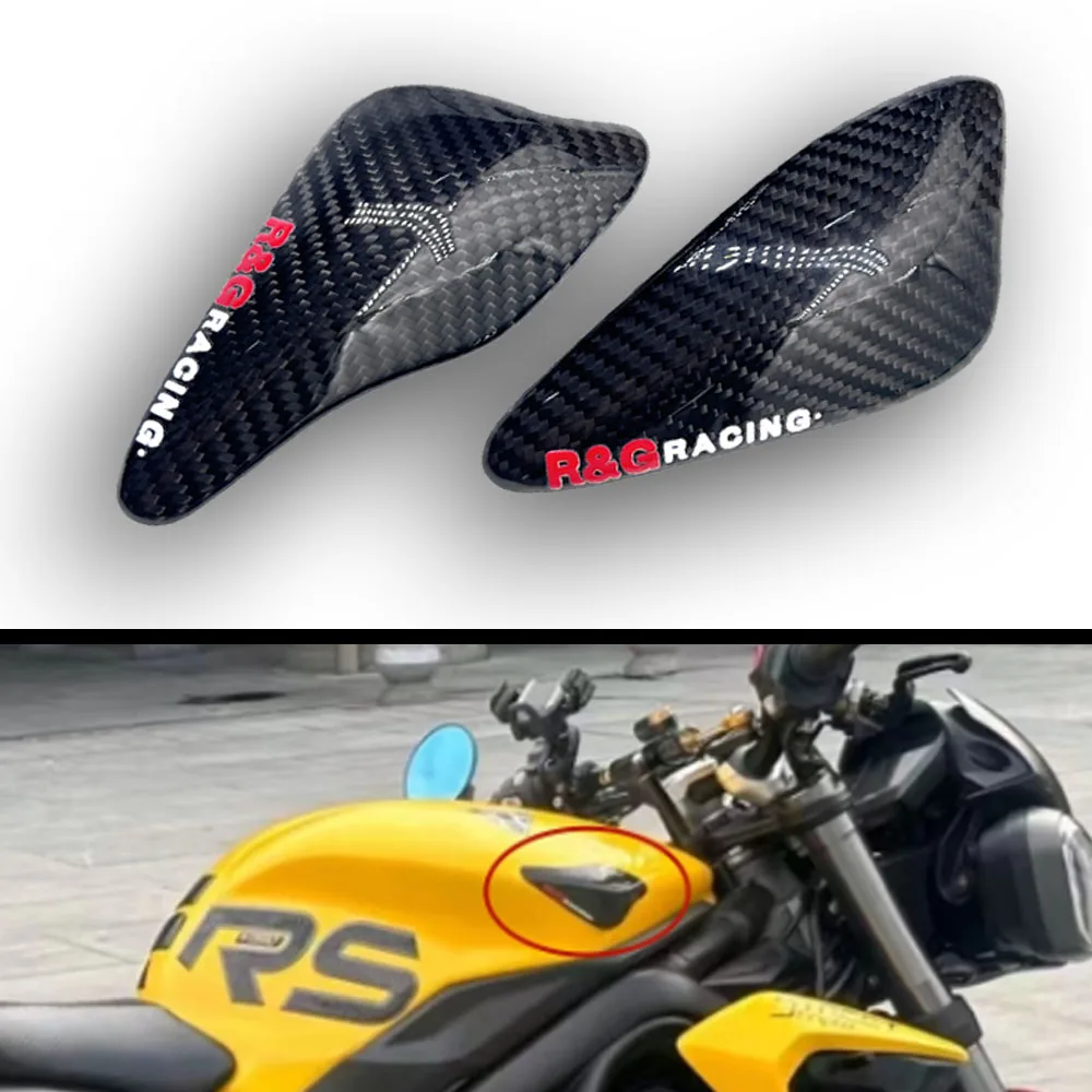 

Fuel tank protective cover For Triumph Daytona Moto2 765 / Street Triple 765 S R RS 2017-2022 Carbon fiber fuel tank slider