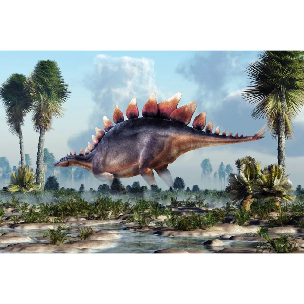 الديناصورات العالم الاستوائية الغابة المناظر الطبيعية الخلابة التصوير الخلفيات مخصص الطفل حفلة عيد ميلاد الديكور صور الخلفيات