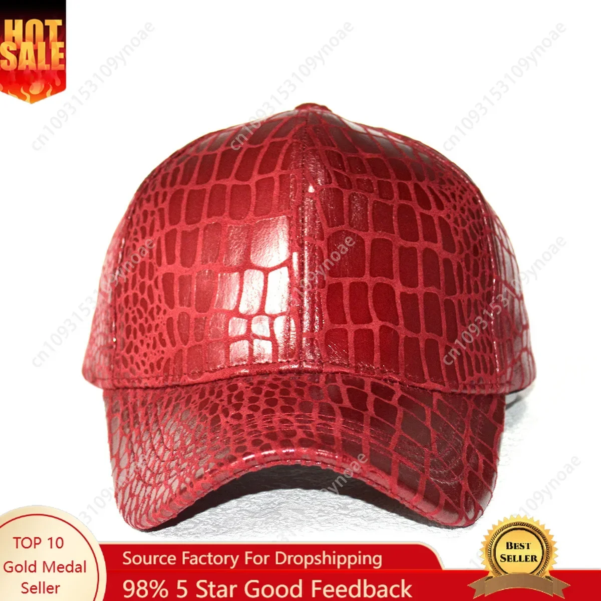 

Vintage Faux Crocodile Print Leather Distressed Baseball Cap Cotton Man Women Trucker Hat Outdoor Activies Dad Hats Adjustable