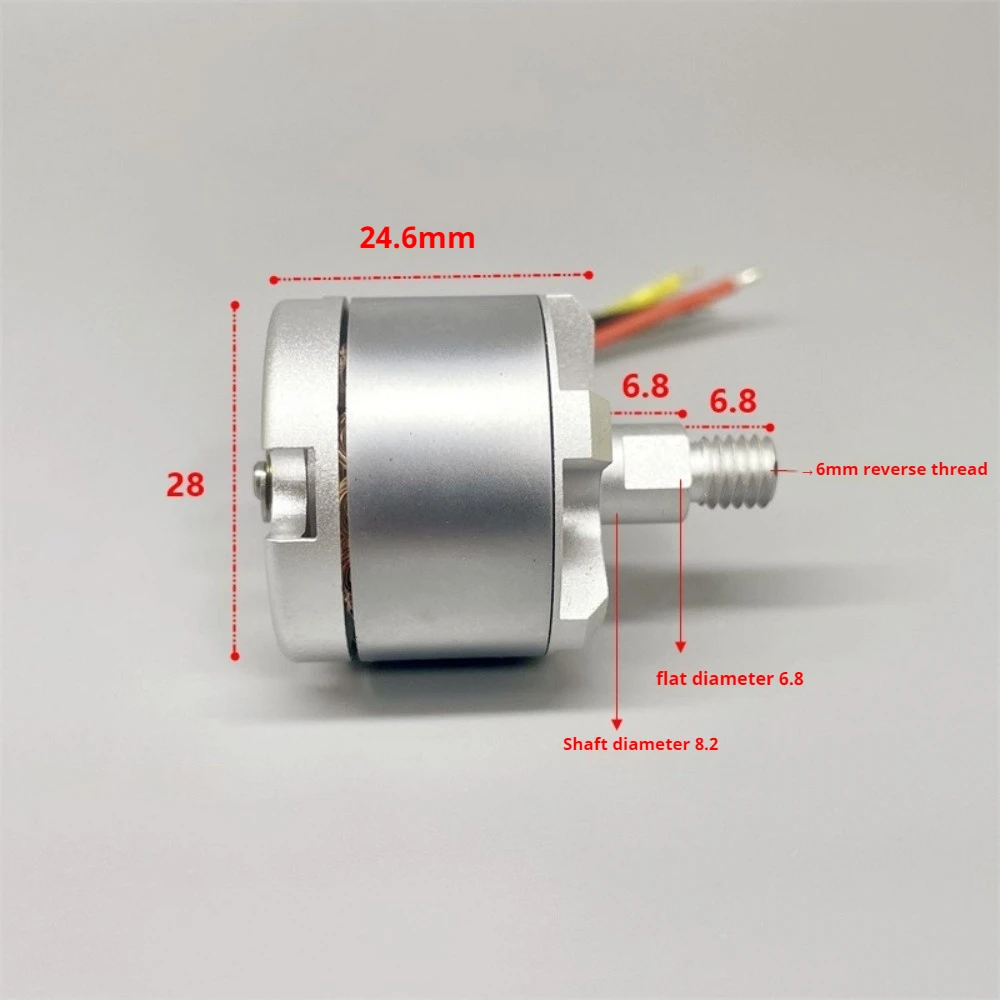 Modello di aereo 2212 Motore brushless KV820 Dente inverso Motore rotore esterno Accessori drone Motore brushless 9840 giri/min